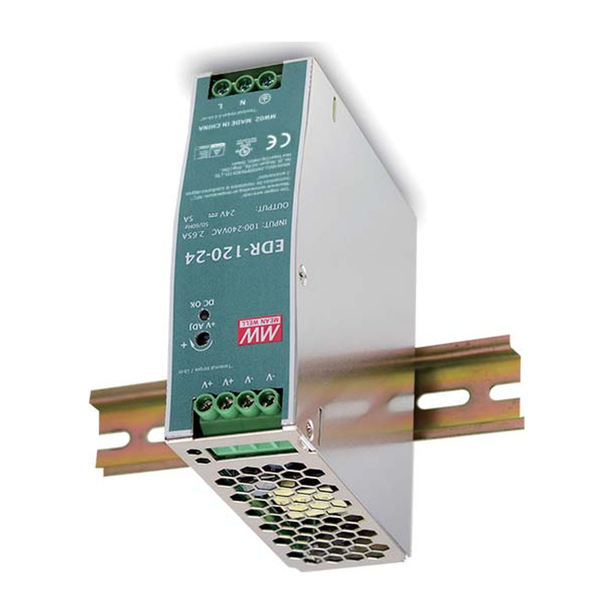 พาวเวอร์ซัพพลายอุตสาหกรรม 120W ติดตั้งบนราง DIN