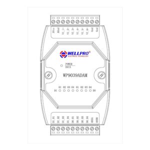 WellPro WP9039ADAM ตำแหน่งขั้วต่อ 6VI 4DI 4DO